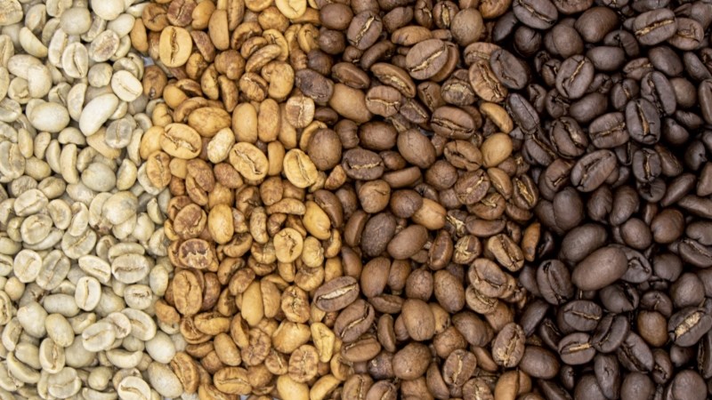 uá trình biến đổi hạt cà phê khi rang